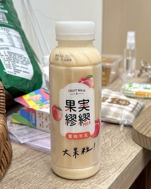 복숭아 우유